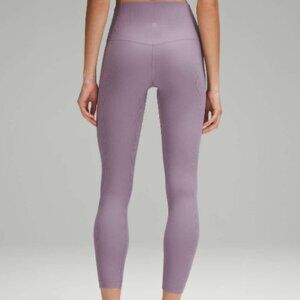 Lululemon Align Ribbed High-Rise Pant 25" Size 10 Purple Ash